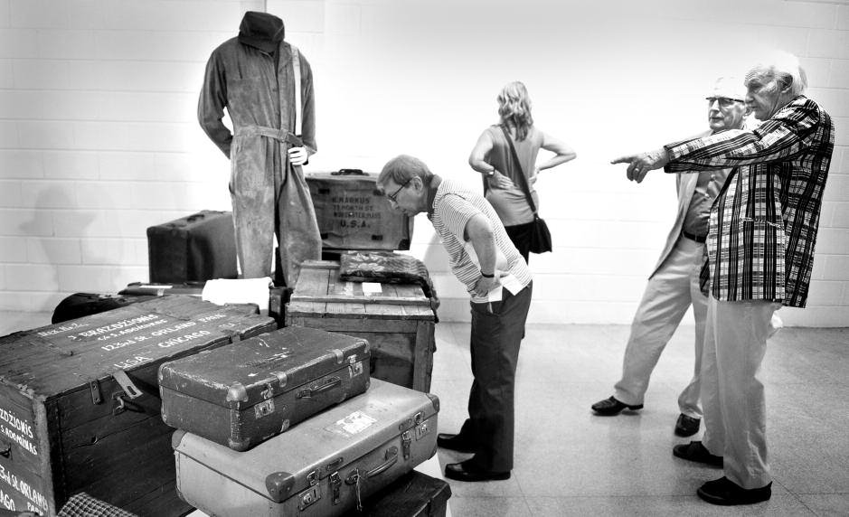 The DPs’ constant companions – trunks and suitcases – carried all of their worldly goods. Above: a box of Lithuanian sugar cubes made its way untouched from Lithuania to the US. Pure energy being saved in case of dire hunger.