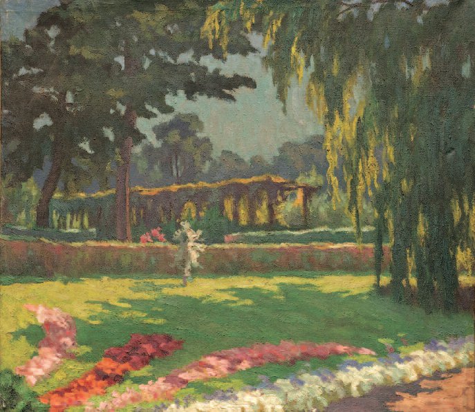 In a Botanical Garden. Oil on canvas, 1933.